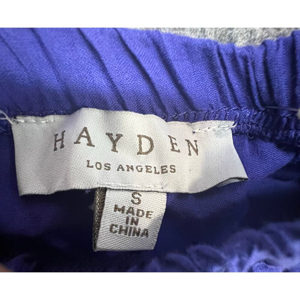 Hayden Off Shoulder Tunic Blouse‎ S Purple Embroidered Boho Peasant Top Festival - Picture 8 of 10
